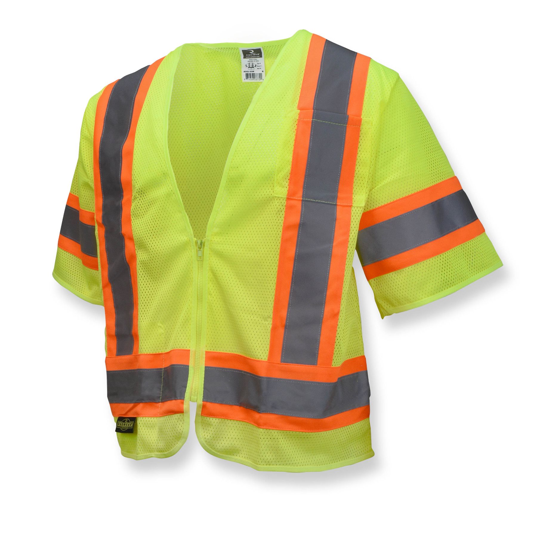 Radians Economy Type R Class 3 Mesh Safety Vest with Two-Tone Trim