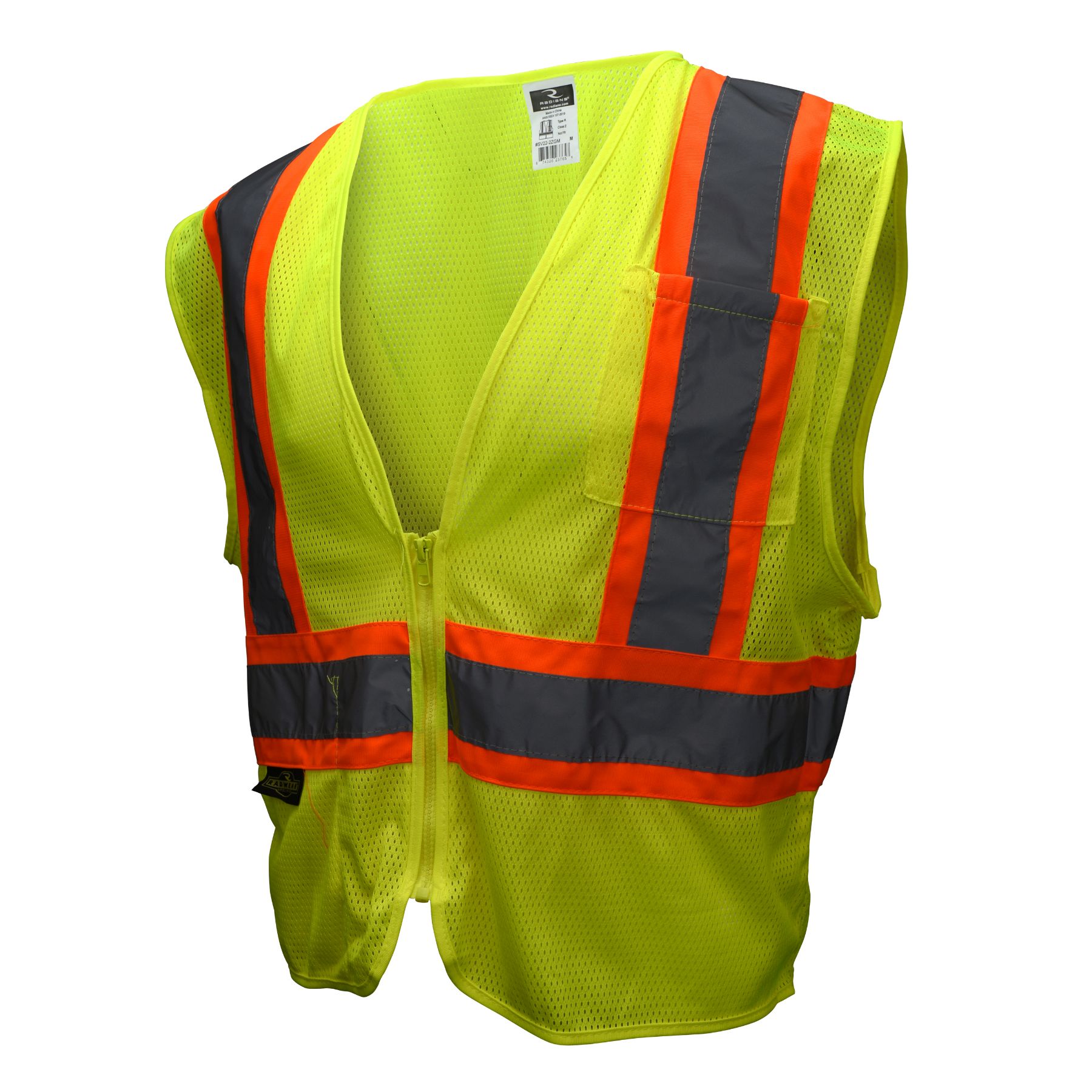 Radians Economy Type R Class 2 Mesh Safety Vest with Two-Tone Trim