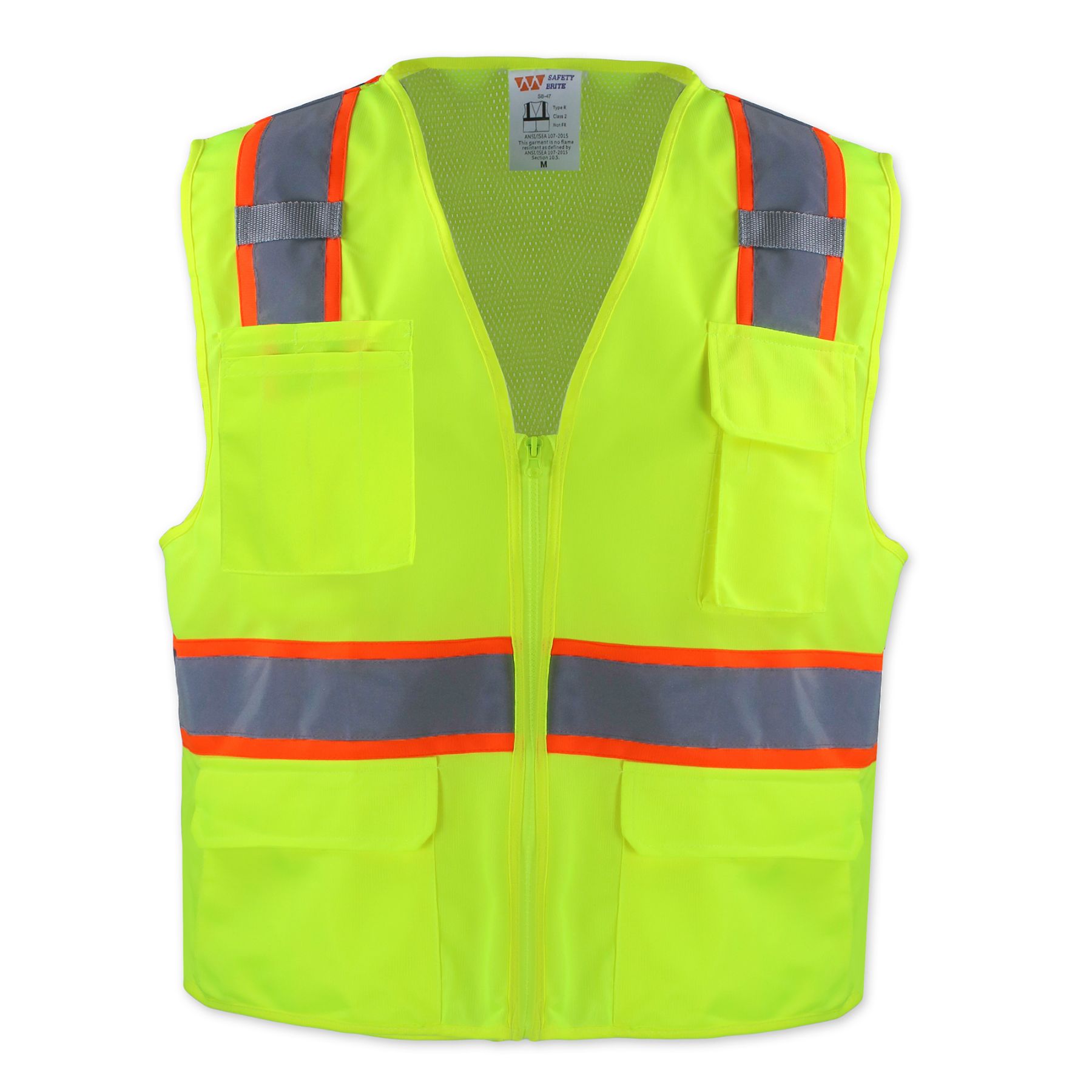 Safety Brite  HI VISIBILITY TWO-TONE SAFETY VEST