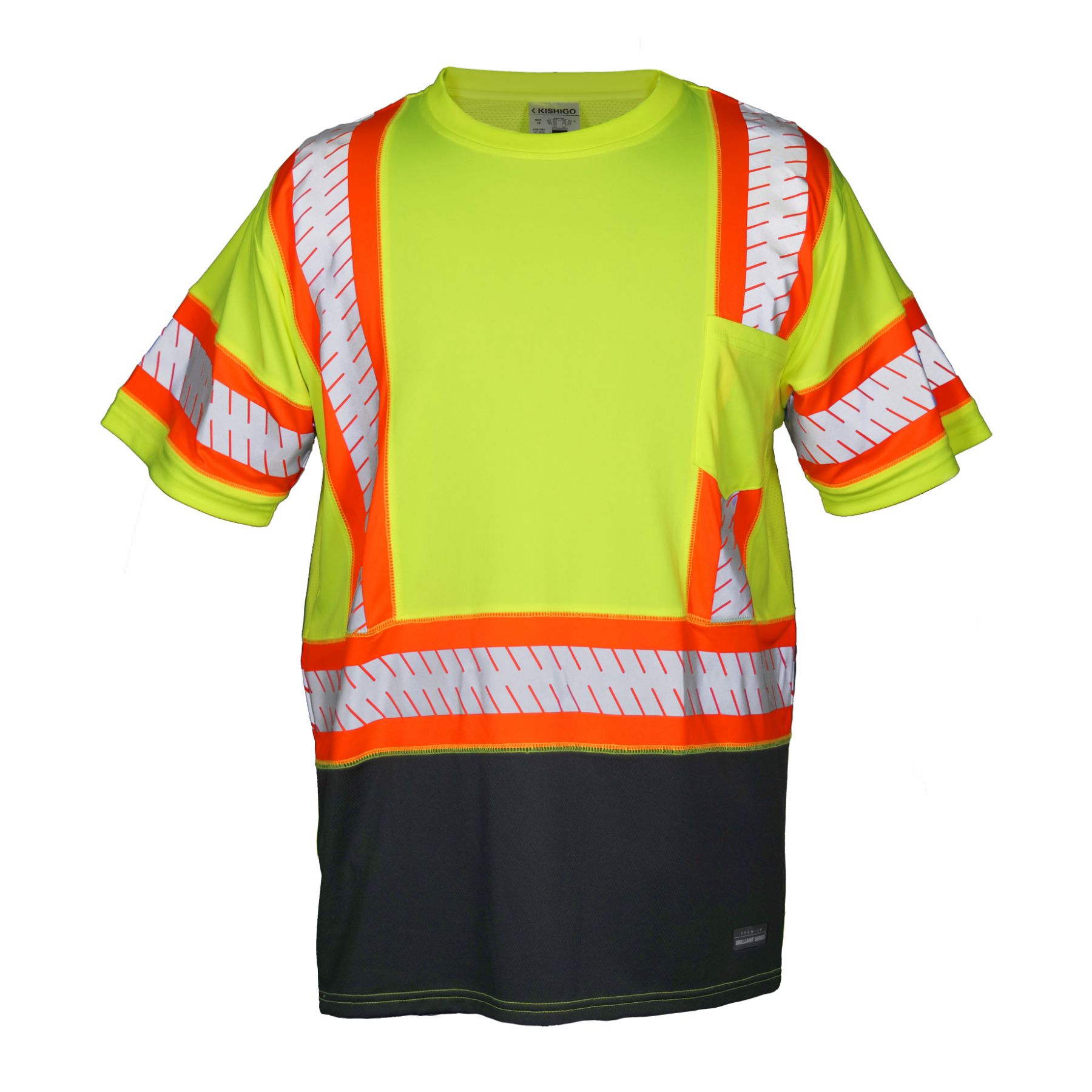 Kishigo Premium Brilliant Contrast T-shirt, Class 3