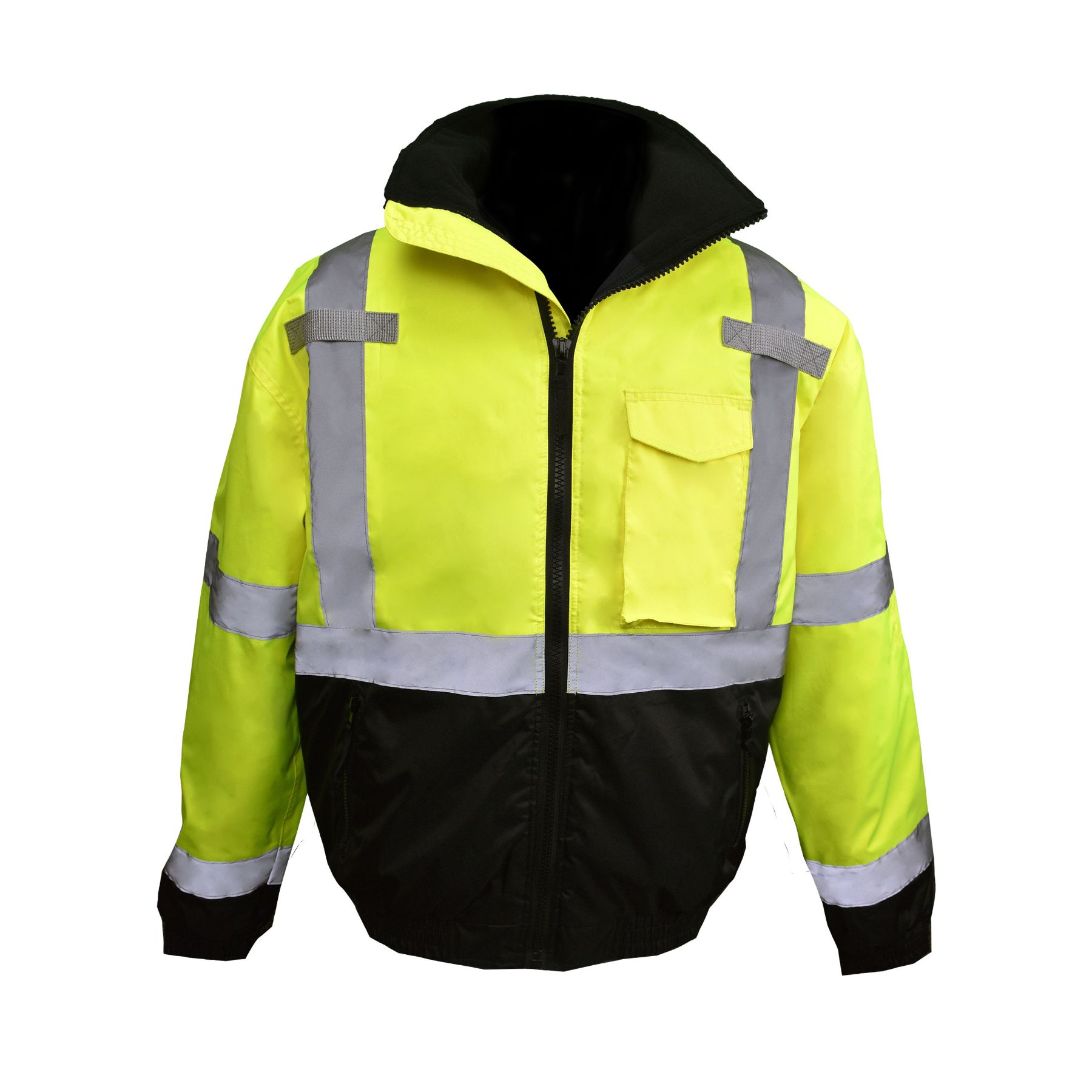 Radians Class3 Hi Vis Weatherproof Bomber Jacket with Quilted Built-in Liner