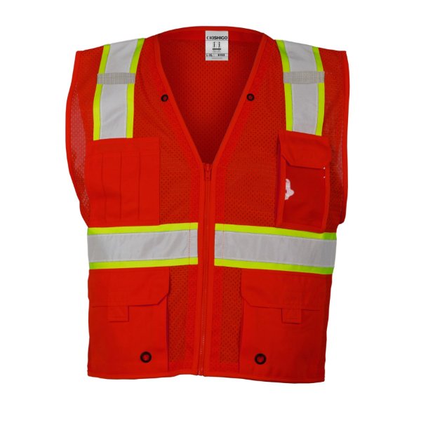 Kishigo  Enhanced Visibility Series Multi Pocket Mesh Vest